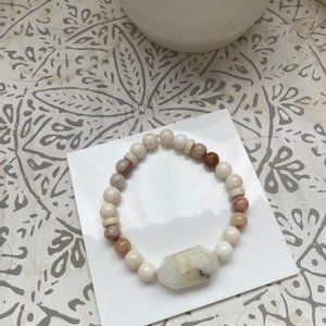 Ocean Jasper bracelet with Opal gemstone